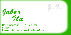 gabor ila business card